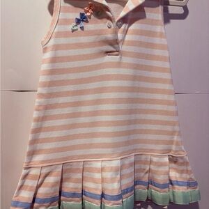 Florence Eiseman - Tennis Polo striped Pink and White Dress